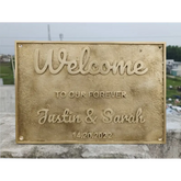 Brass Wedding Plaque Plate BWP131